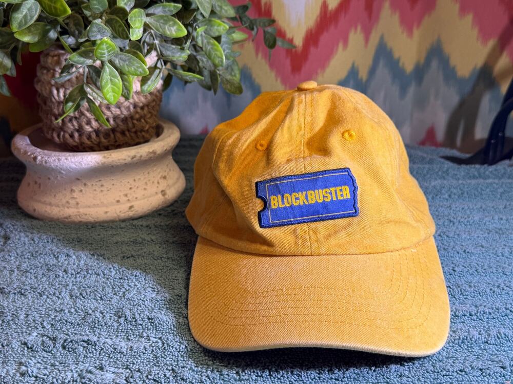 Blockbuster Retro Vintage Yellow hat  Adjustable back